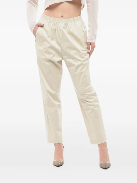 Woolrich elasticated-waist flat-front trousers Neutrals CFWWTR0048FRUT2244811