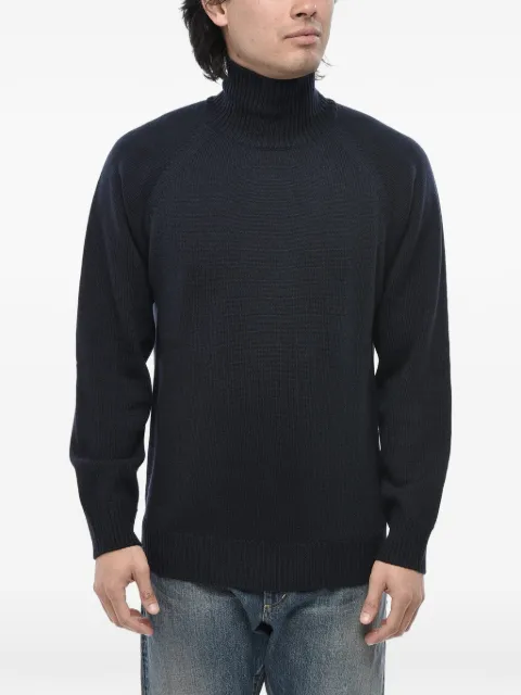 Paolo Pecora turtleneck ribbed-trim sweater Blue 24IC1M0A052F0096462