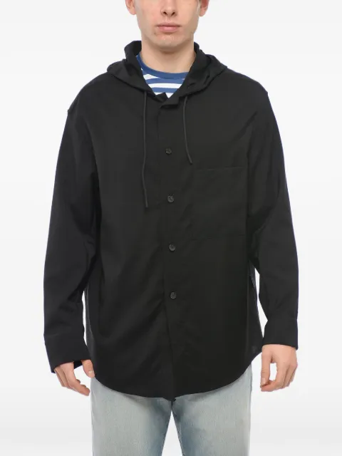 Hevo hooded chest-pocket lightweight jacket Black PESCOLUSED7402517