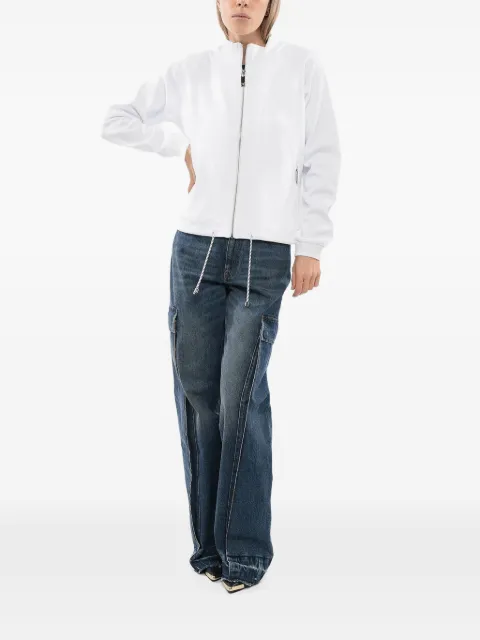 John Richmond logo-embroidered drawstring sweatshirt White UWP24013FE
