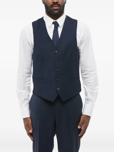 Corneliani single-breasted waistcoat Blue 25CZ702568236002