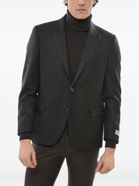 Corneliani checked blazer Brown 946R409436383030