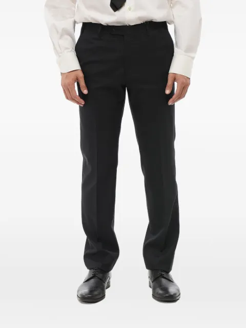 Corneliani virgin wool welt-pocket trousers Black 7652633818059020