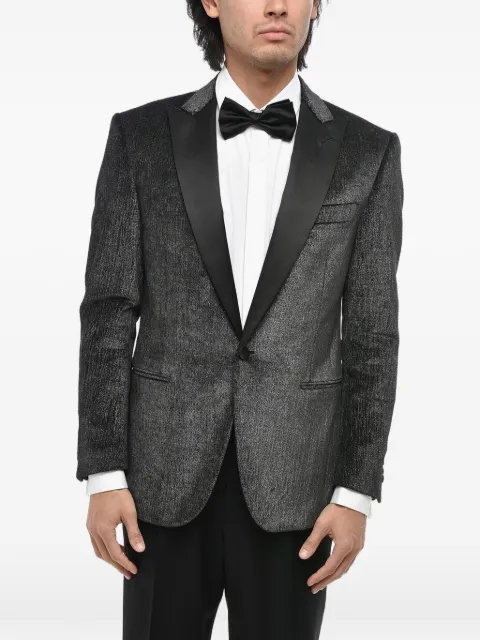 Corneliani velour lurex blazer Grey 9469059496501