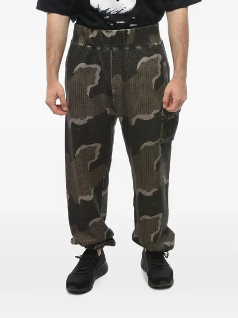 Undercover x Eastpak camouflage-print cotton track pants Brown UC1B450220BLACKBASE