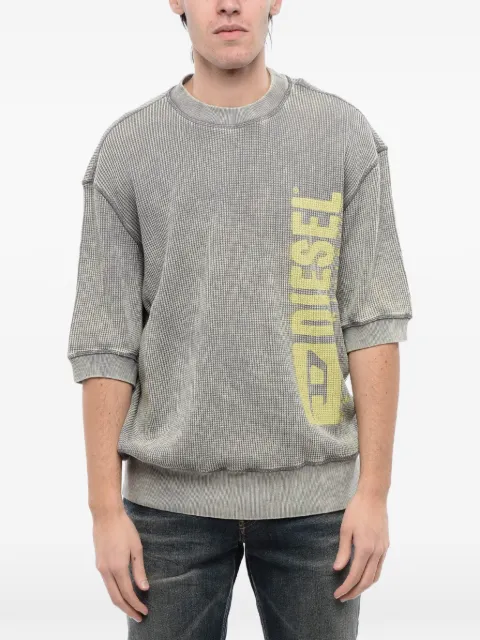 Diesel Red Tag acid-wash logo-print sweater Grey A121630THAY9BX