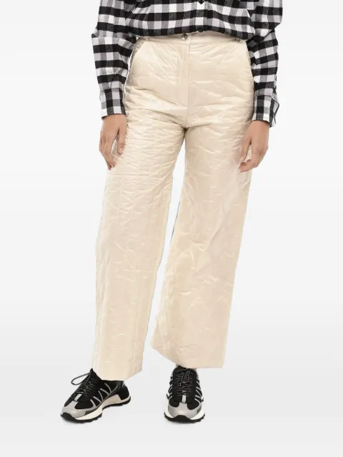 Woolrich padded wide-leg trousers Neutrals CFWWTR0146FRUT26378743
