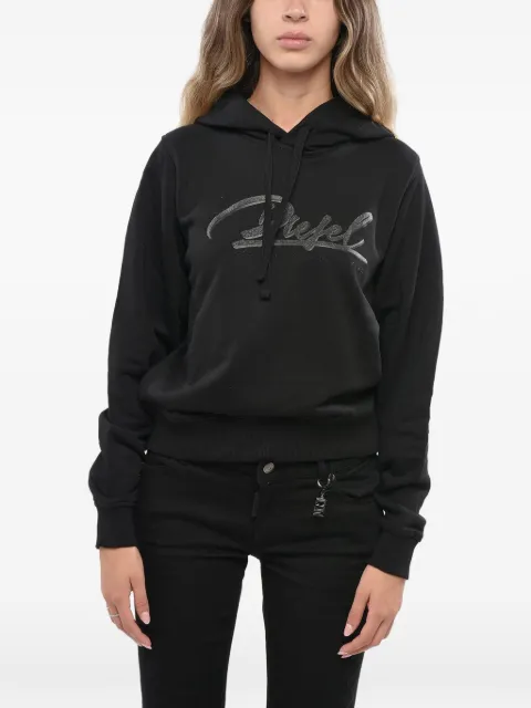 Diesel logo-print hoodie Black A17209RIAJH