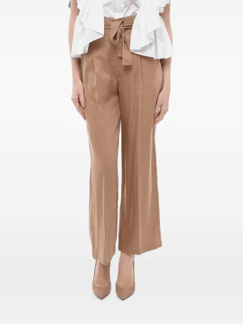 Nine In The Morning belted pleated-design trousers Brown FRL01P18FANGO