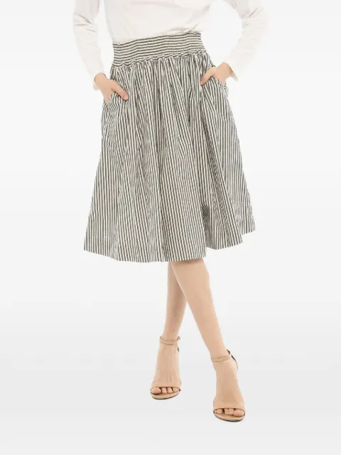 Woolrich striped midi skirt Neutrals CFWWSK0020FRUT210331010