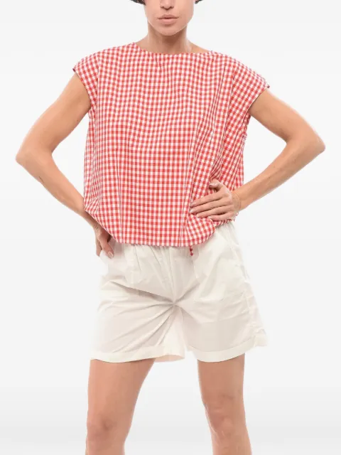 Woolrich checked-pattern cotton blouse Red CFWRSI0029FRUT2103