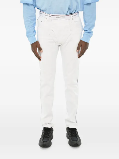 DSQUARED2 elasticated-waist jeans White S71LB1321S30733