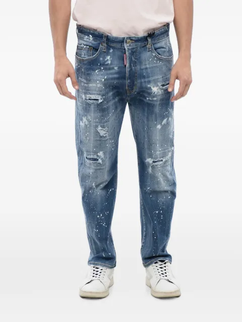 DSQUARED2 Bro Fit crystal-embellished jeans Blue S74LB1441S30789