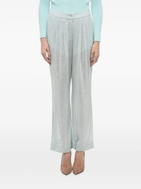 ROTATE BIRGER CHRISTENSEN sequin-embellished mesh trousers Green 1001352641124