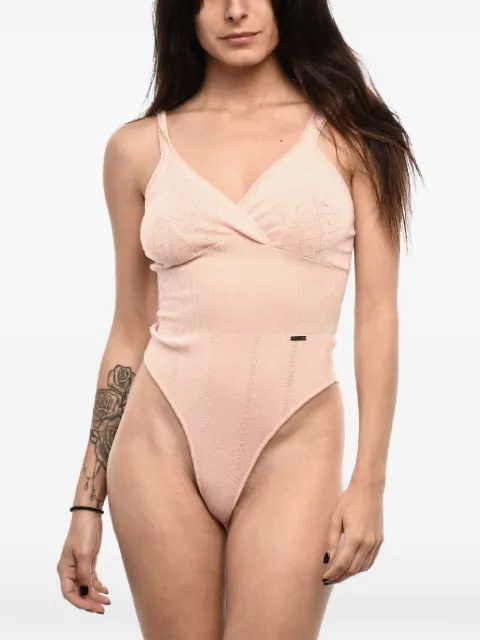 DSQUARED2 pointelle-knit sleeveless bodysuit Pink S72NA0095S18354