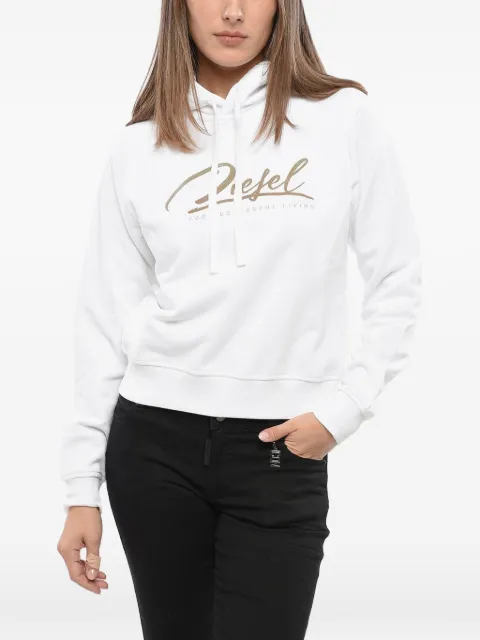 Diesel F-Reggy logo-print hoodie White A17209RIAJH100