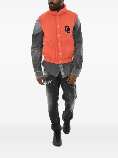 DSQUARED2 snap-button gilet Orange S74HG0151S25030