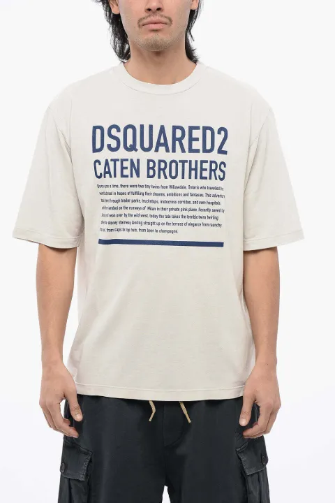 DSQUARED2 logo-print T-shirt White S74GD1239S24318