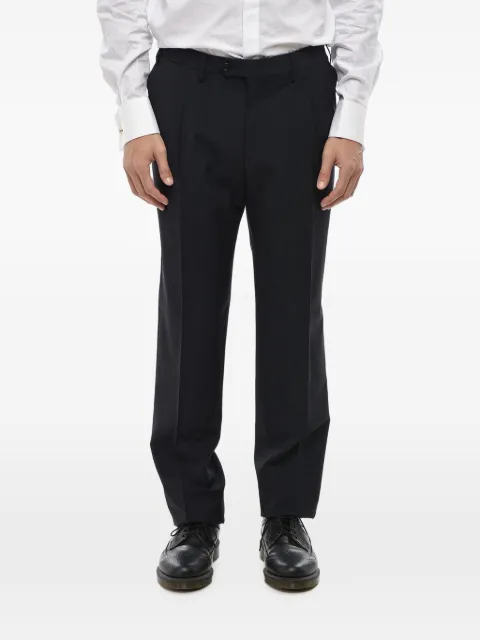 Corneliani pressed-crease straight-leg trousers Black 915B033118563001