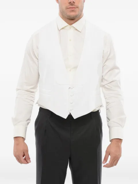 Corneliani Mantua cotton waistcoat White 81C8900088085028