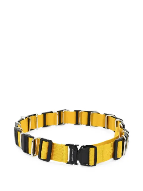 DSQUARED2 logo-detail buckle belt Yellow BEM045820205729