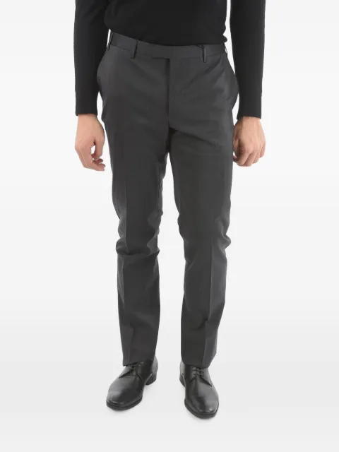 Corneliani hook-and-zip-fastening trousers Grey 845R039988514014