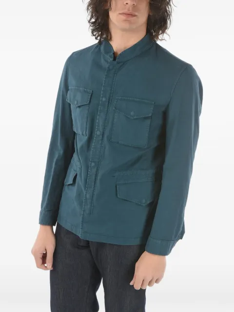 Corneliani herringbone-twill utility jacket Blue 872AZ71120153051