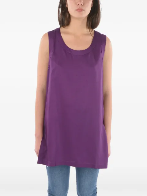 Woolrich side-slit sleeveless purple top Purple COWRTEE0036UT1784402