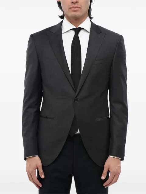 Corneliani Academy peak-lapel blazer Grey 8560920118126013