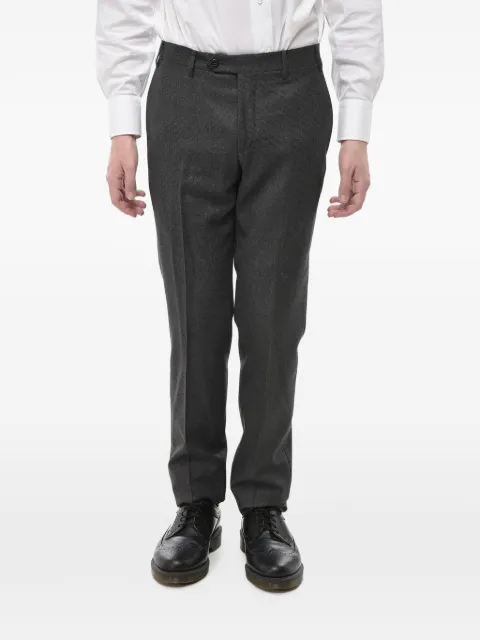 Corneliani Academy pressed-crease trousers Grey 8252647987258014