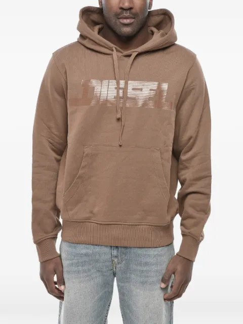 Diesel logo-print hoodie Brown A16979RIAJH