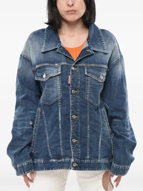 DSQUARED2 Icon oversized denim jacket Blue S80AM0036S30789