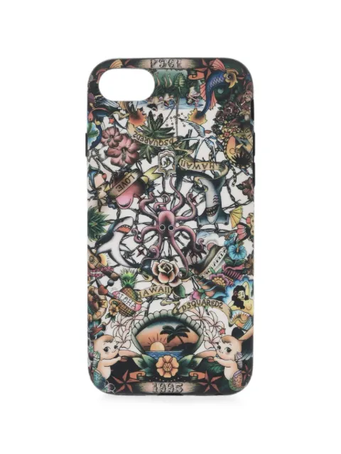 DSQUARED2 graphic-print iPhone 8 Plus phone case Black ITM001755000001