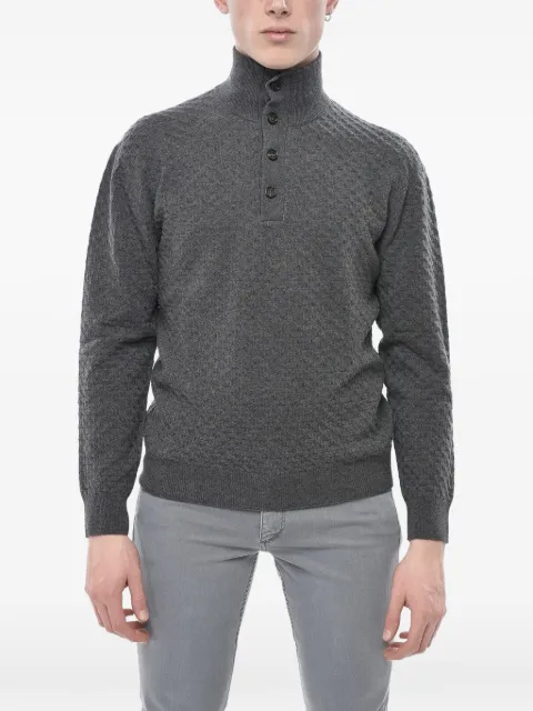 Paolo Pecora half-button sweater Grey 24IC1M0A063F0028995