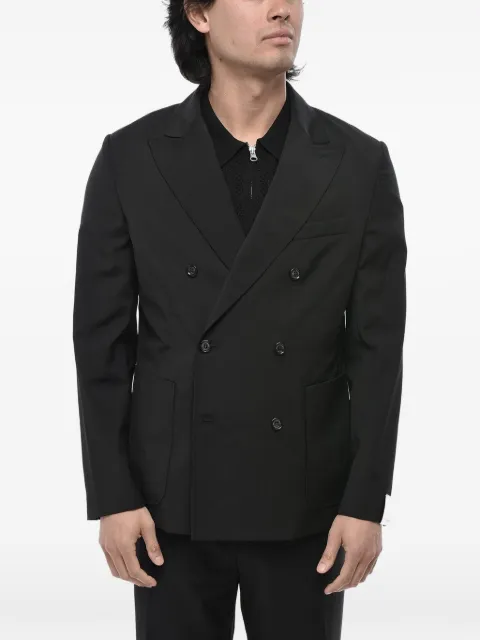 Paolo Pecora double-breasted blazer Black 24IC1M0L04130579000