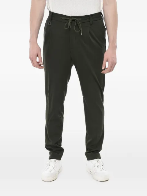 Paolo Pecora drawstring-waist pleated trousers Green 24IC1M0B01347015334