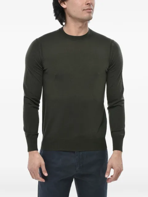 Paolo Pecora crew-neck long-sleeves sweatshirt Green 24IC1M0A001F0015334