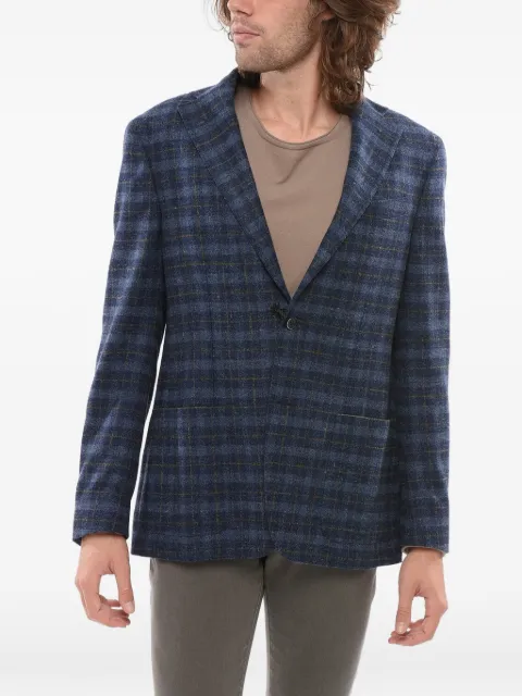 Corneliani Nino Danieli checked blazer Blue 80XR427836210001