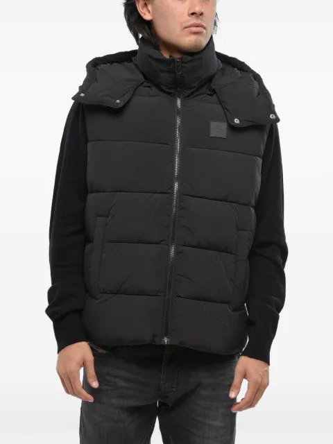 Diesel quilted hooded gilet Black A15993RAEAI