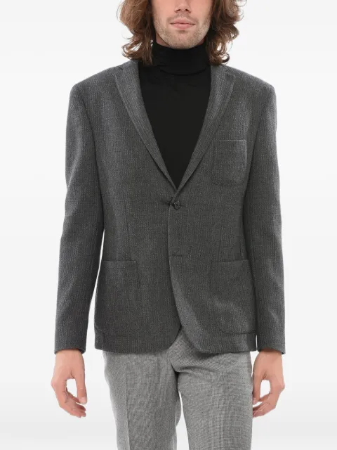 Corneliani buttoned single-breasted blazer Grey 82XZ598836388013