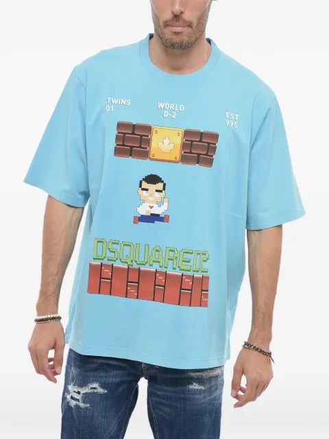 DSQUARED2 graphic-print T-shirt Blue S74GD1179S24581