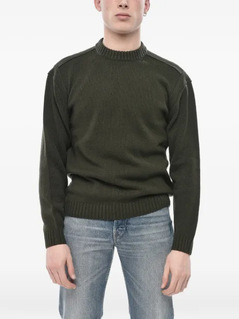 Paolo Pecora heavy-weight crew-neck sweater Green 24IC1M0A084F0065334