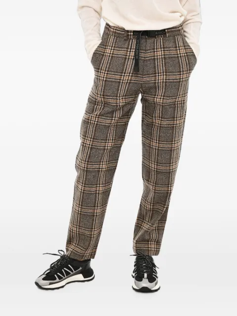 Woolrich checked wool-blend trousers Brown CFWJTR0046MRUT34