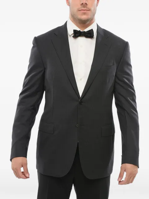 Corneliani Academy flap-pockets blazer Grey 7862759999999013