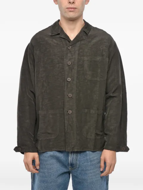 NEVER ENOUGH pocket-detail shirt jacket Brown 2B2M029192