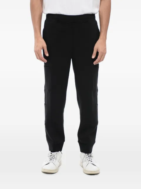 Neil Barrett drawstring-waist cotton cargo track pants Black MY71093LY542001N