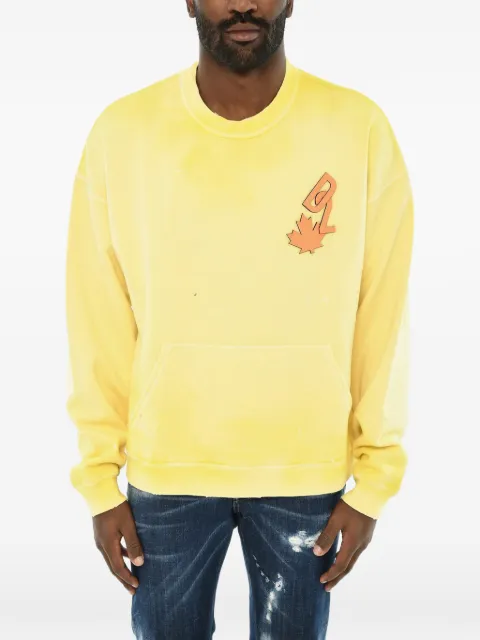 DSQUARED2 logo-detail sweatshirt Yellow S74GU0727S25030