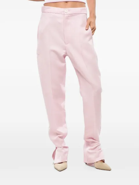 Setchu button-hem tailored trousers Pink U001P001V001PINK