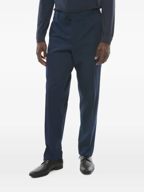 Corneliani Academy cotton-twill trousers Blue 8352647284477002