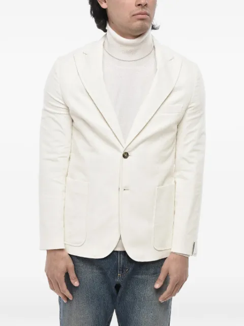 Paolo Pecora single-breasted blazer White 24IC1M0L01101631102